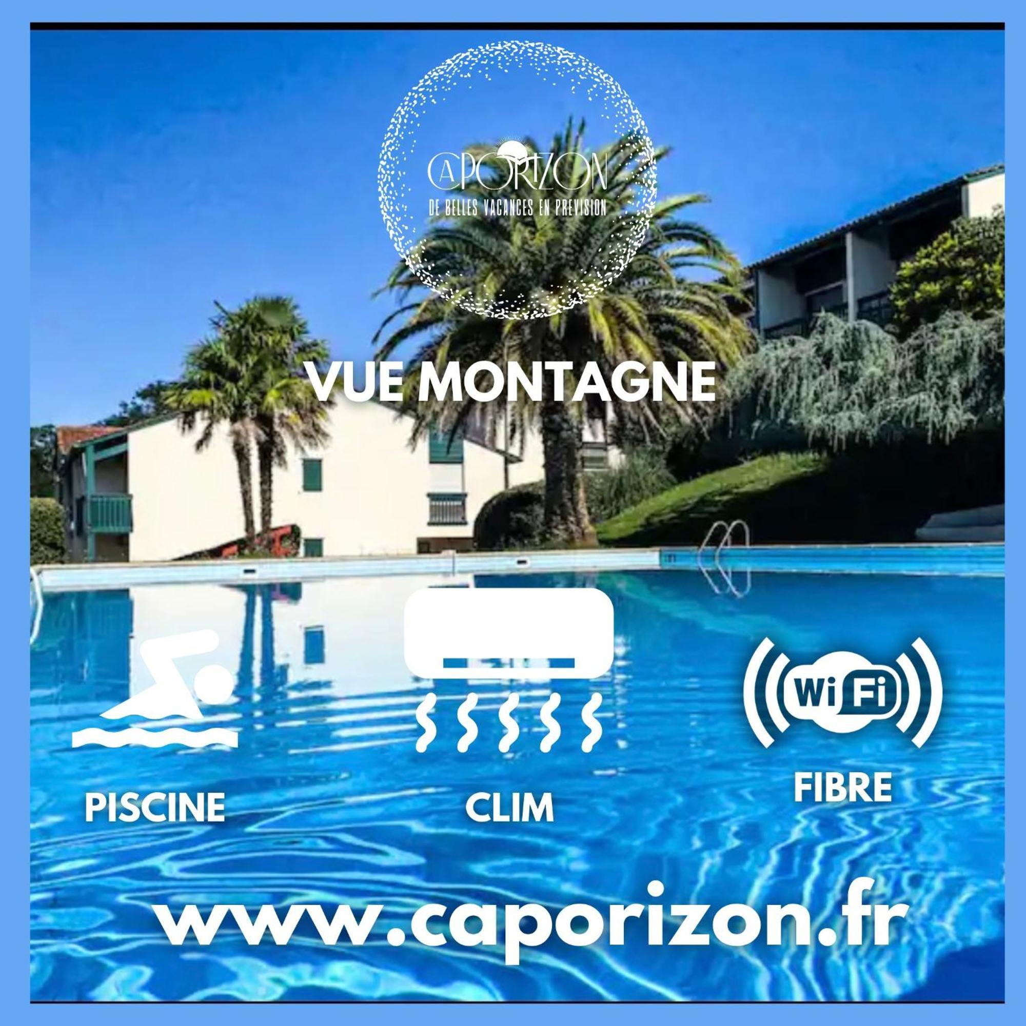 Caporizon-Baillenia-T1 Vue Montagne - Piscine St Jean De Luz Lägenhet Saint-Jean-de-Luz Exteriör bild